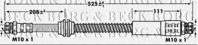 BORG & BECK bbh7266 -  Тормозной шланг